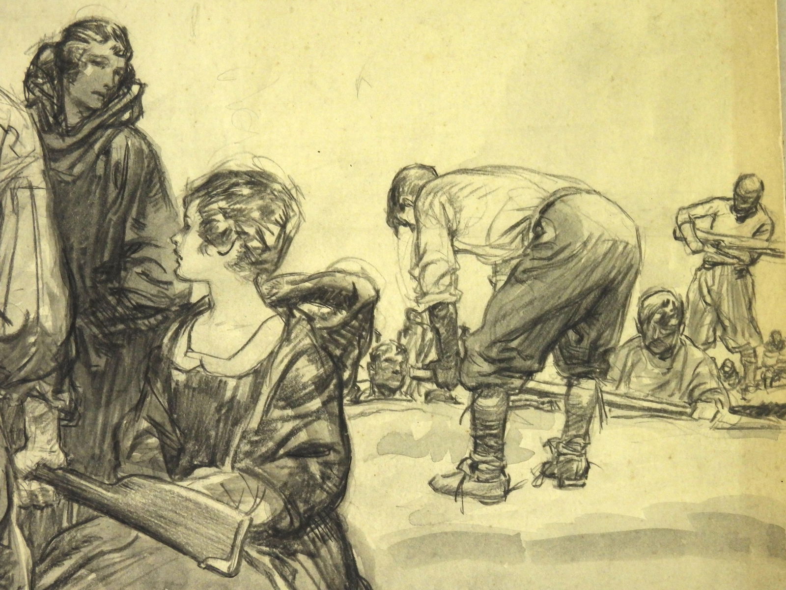 Herbert M. Stoops Illustrative Study Drawing - 7