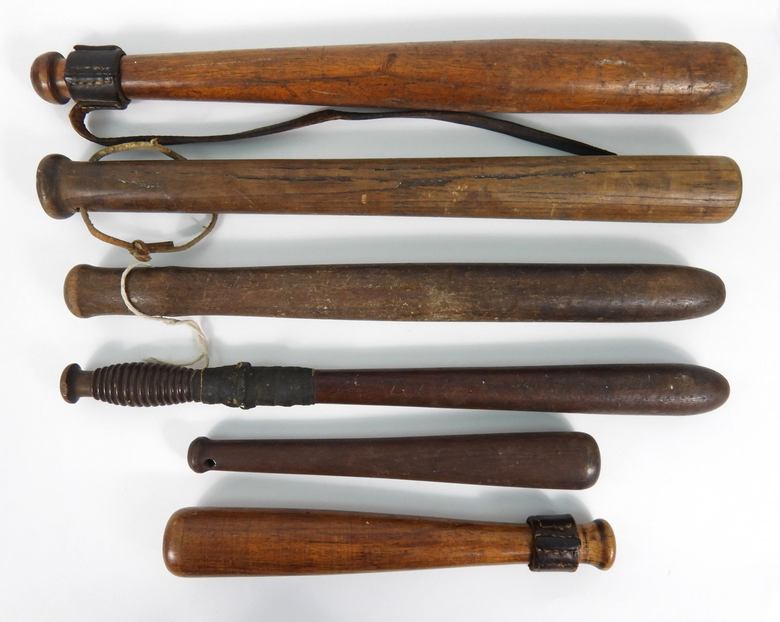 6PC Antique Police Billy Clubs (1 of 6)