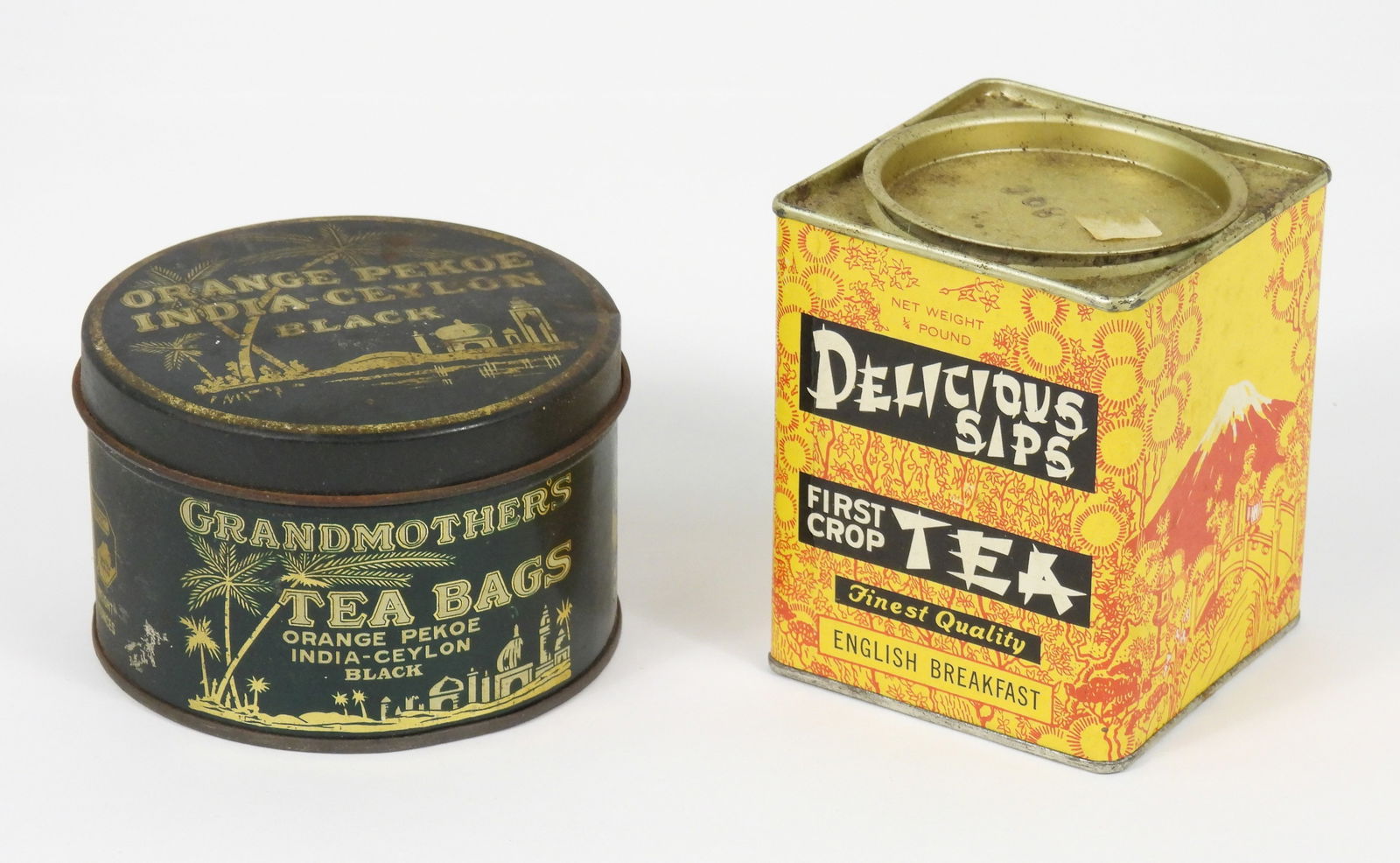 7PC Vintage Tea Canisters - 5