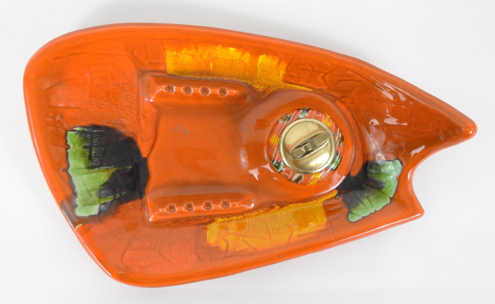 MCM Orange California Ceramic Ashtray - 2