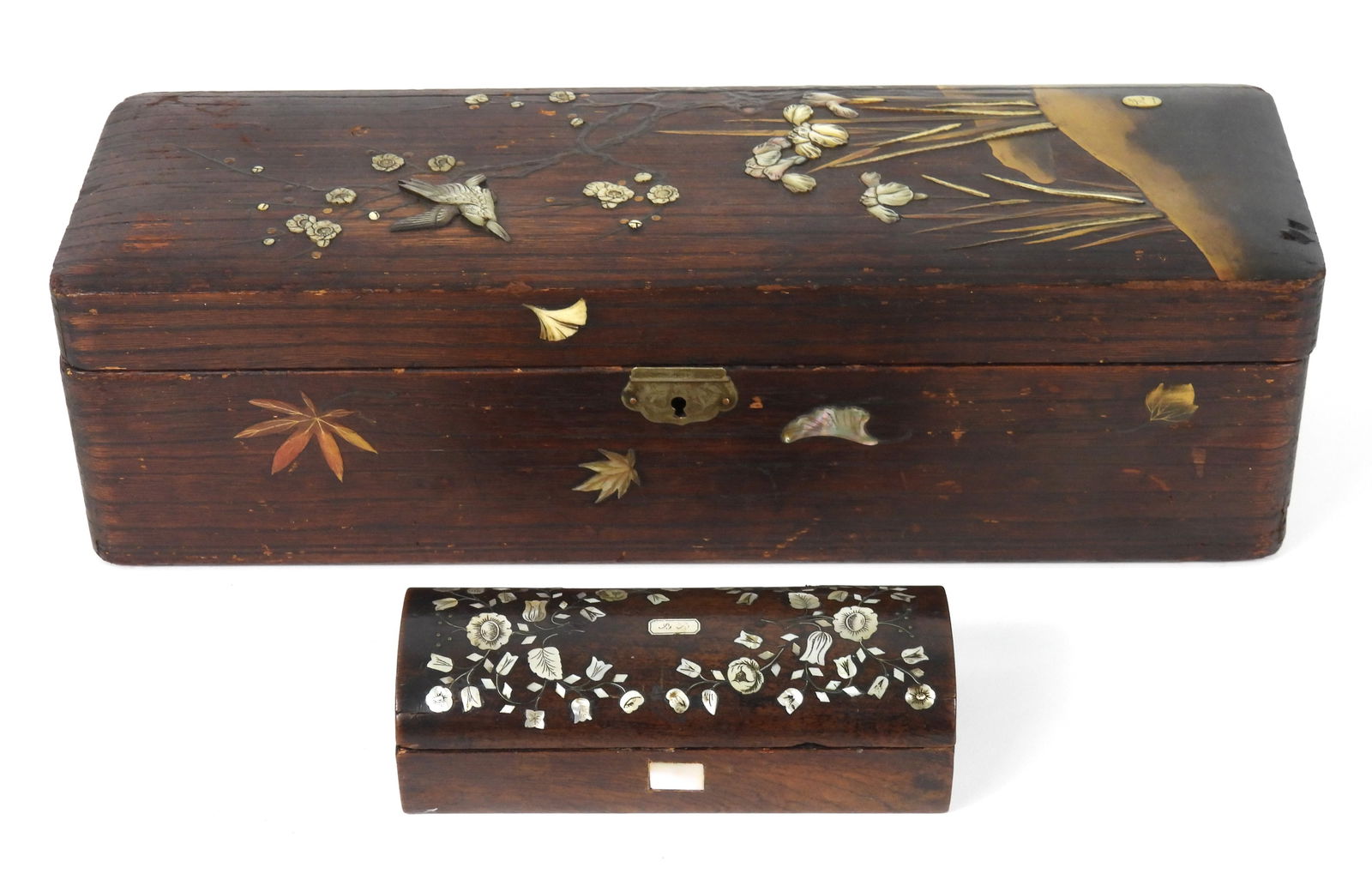 2PC Japanese Shibayama & Inlay Boxes (1 of 7)