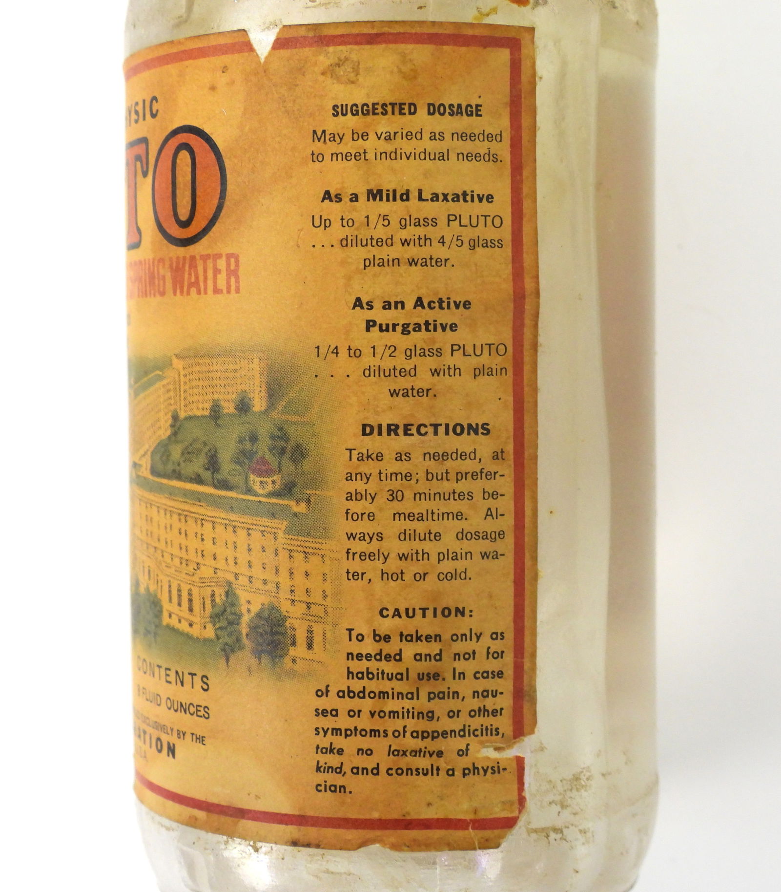 3PC Antique Glass Bottles - 12