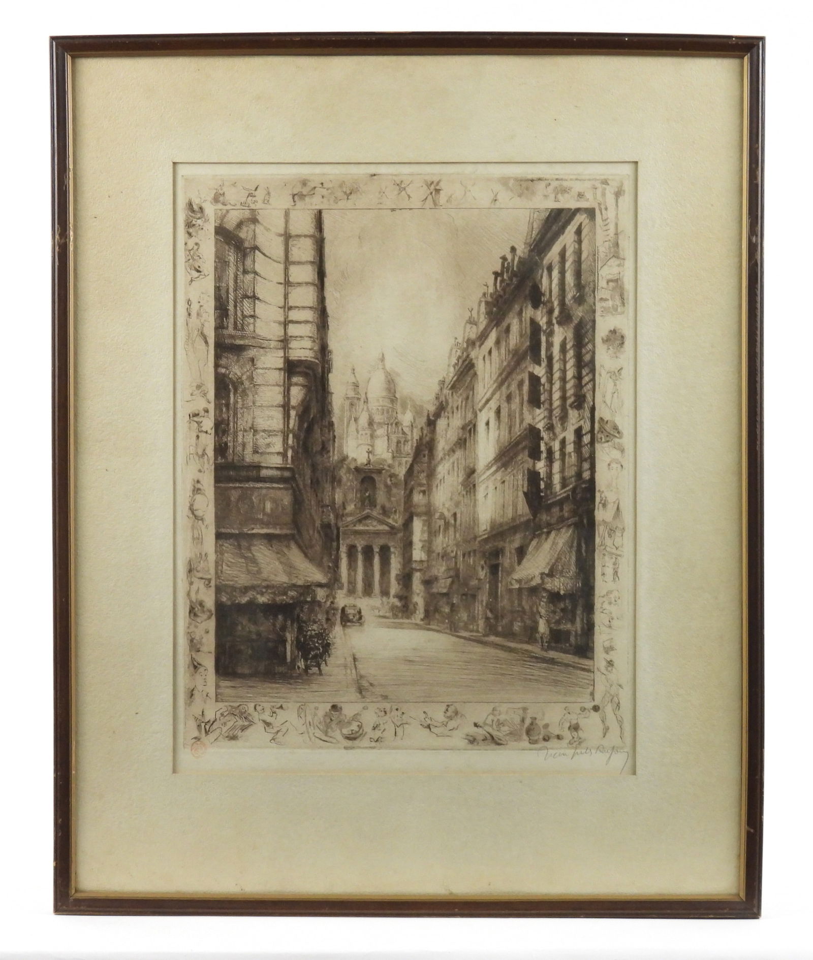 Jean Jules Dufour Architectural Landscape Etching (1 of 11)