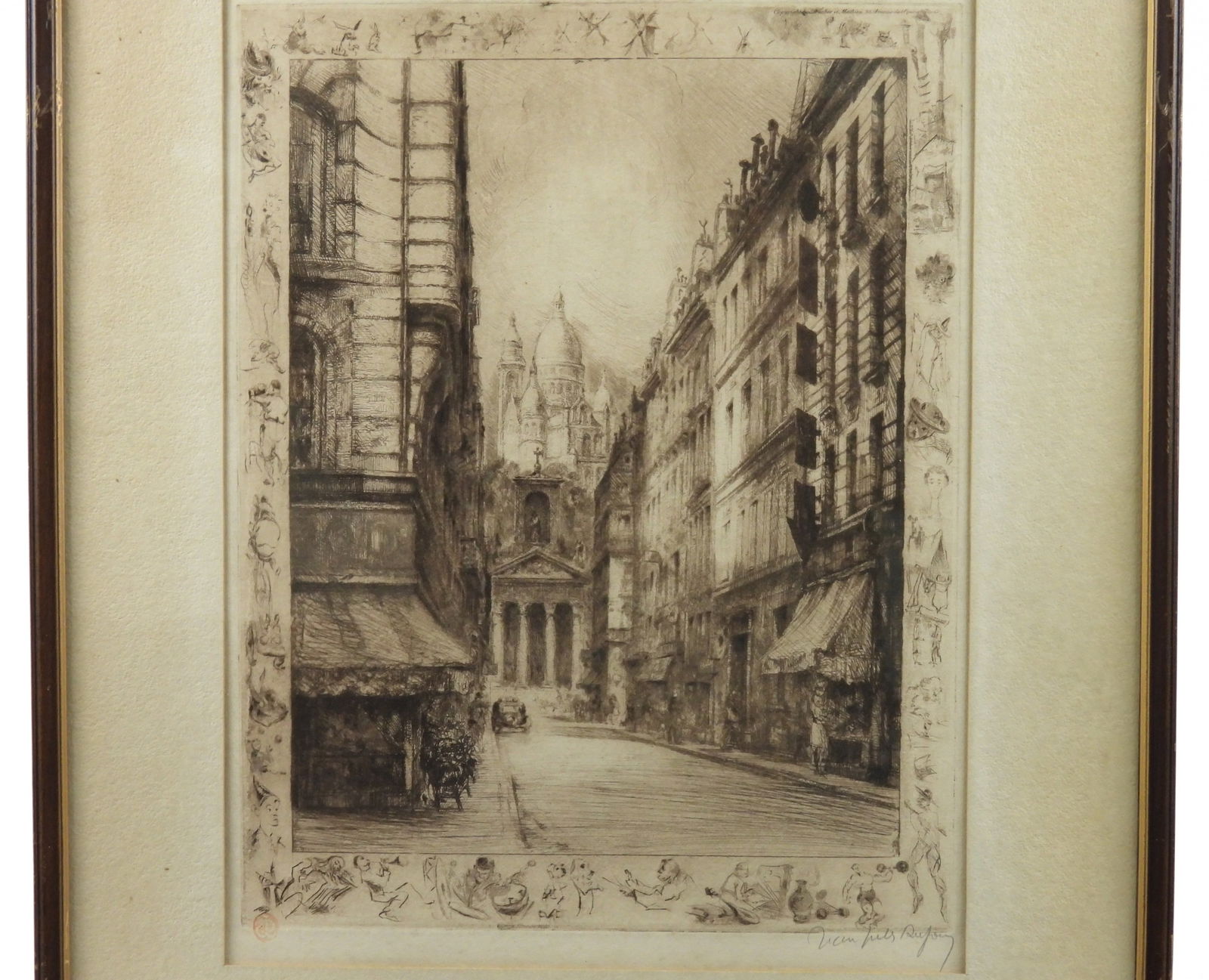 Jean Jules Dufour Architectural Landscape Etching - 2
