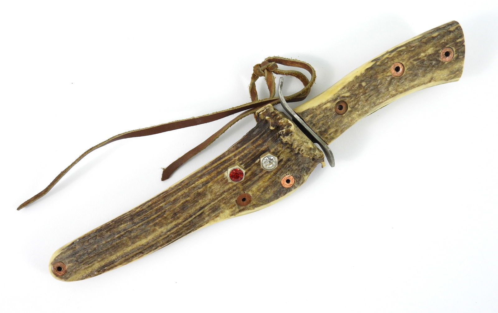 Contemporary Horn Belt Knife & Sheath (1 of 5)