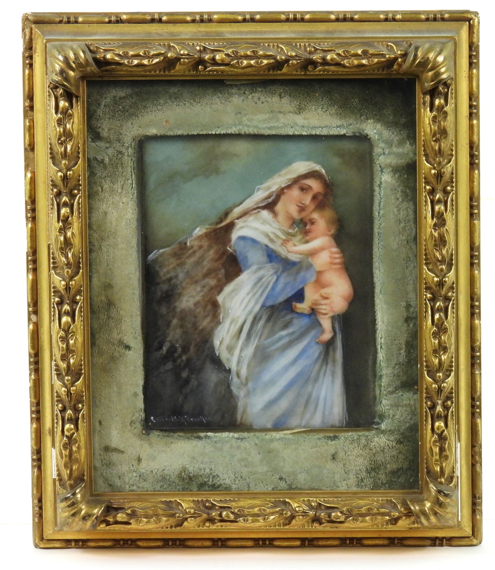 Esther McCracken Mother & Child Painted Porcelain (1 of 5)