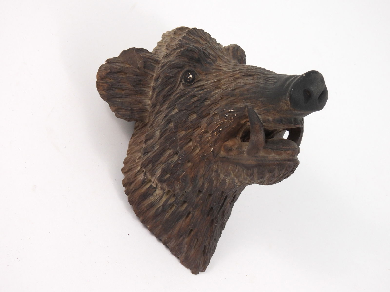 Black Forest Style Ceramic Boar Head (1 of 5)