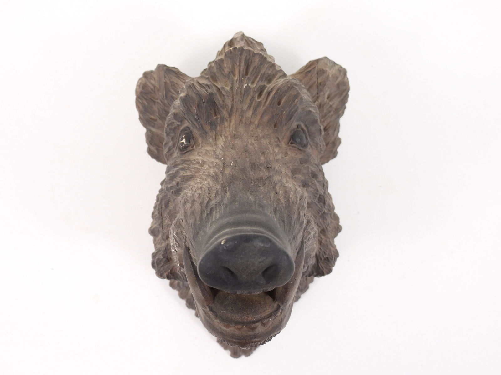 Black Forest Style Ceramic Boar Head - 3