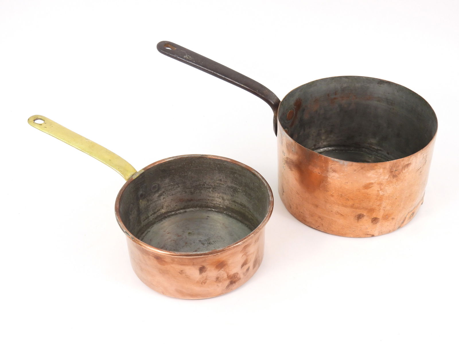 2PC Antique Copper Pans (1 of 9)