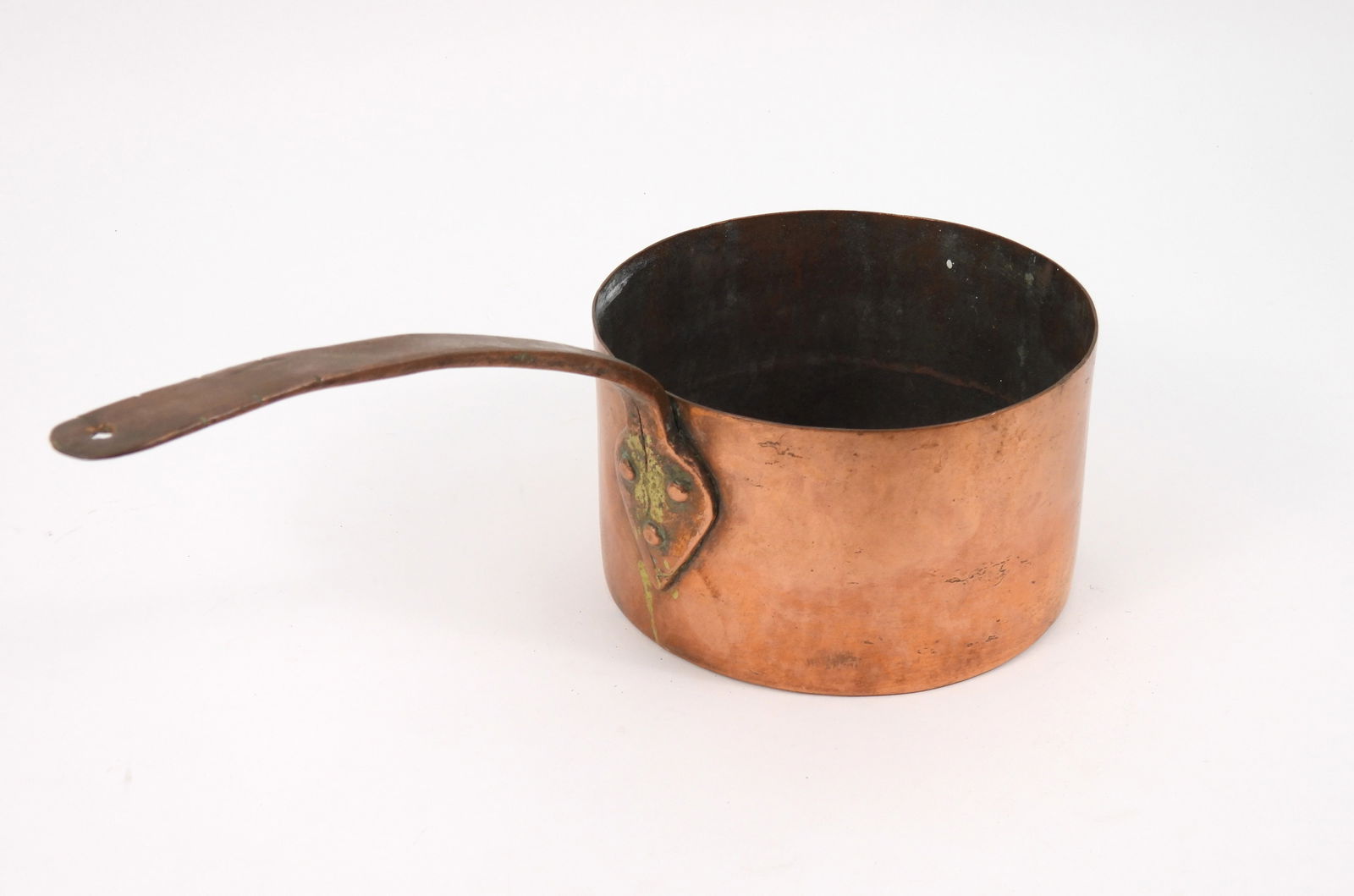 3PC Antique Graduated Copper Pans - 4