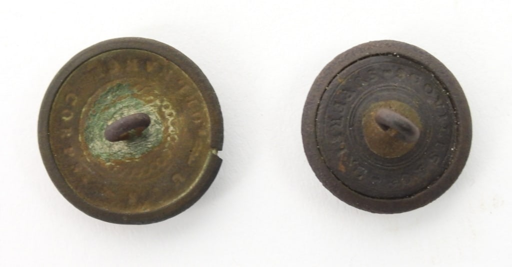 Two Dug US Ordnance Corps Buttons - 2