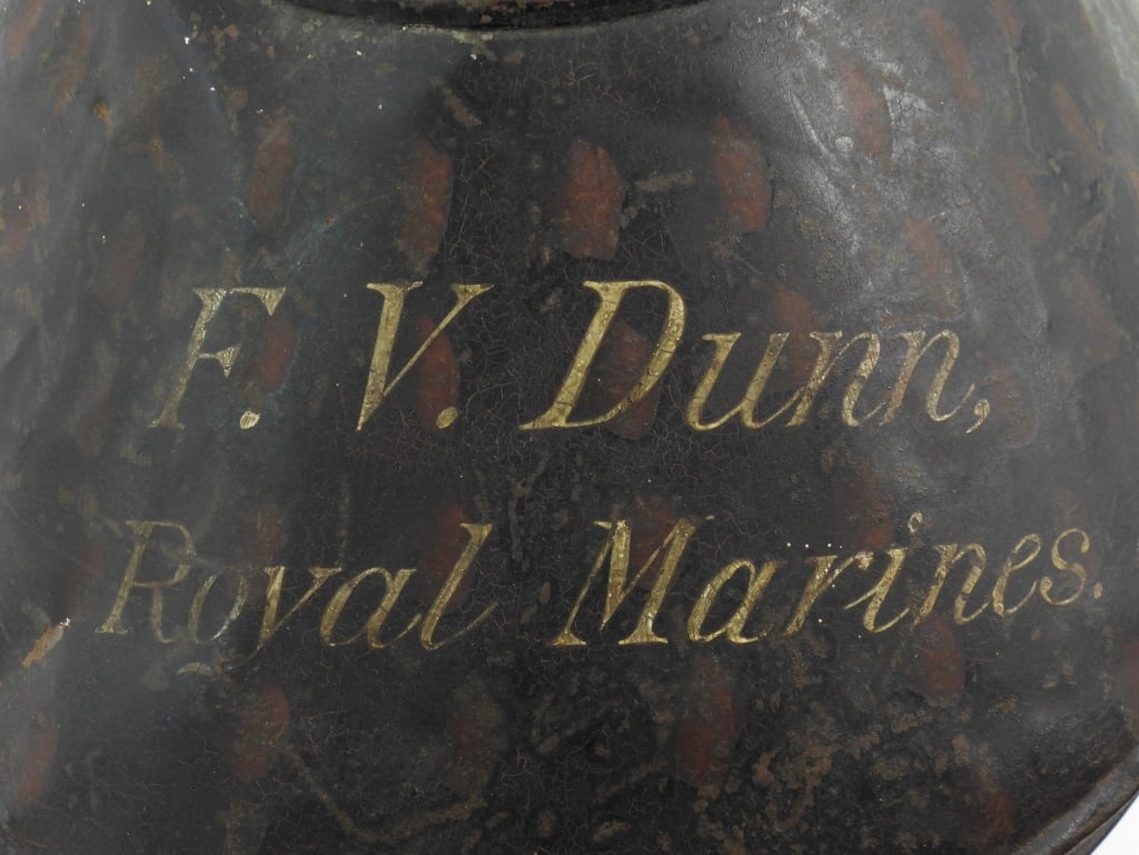 Painted Tin Royal Marines Hat Box - 2