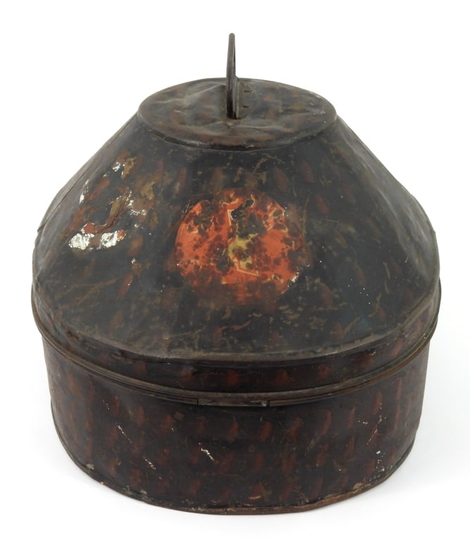 Painted Tin Royal Marines Hat Box - 4