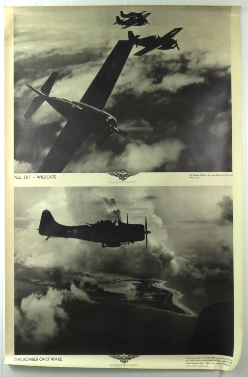 Nine WWII US Navy Aviation Training Posters - 6
