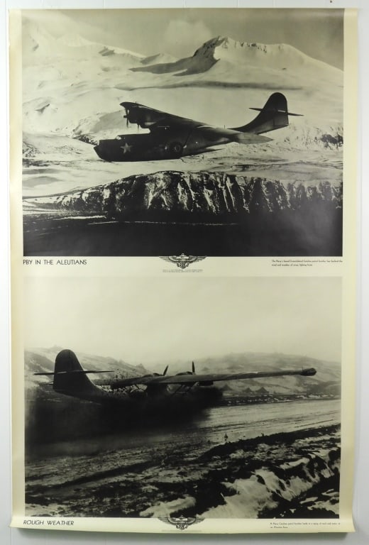 Nine WWII US Navy Aviation Training Posters - 7