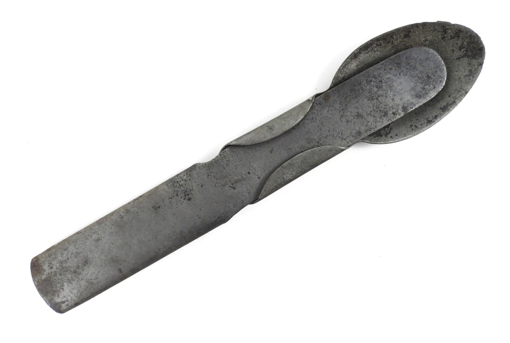 Civil War Richards Combination Knife, Fork, Spoon: Civil War-era fork, knife, and spoon combination marked on the knife "RICHARDS/JULY 23, 1861", and marked on the fork/spoon "RICHARDS/PATENT JULY 23". United States C. 1861-65 Overall lg. 8 1/2"