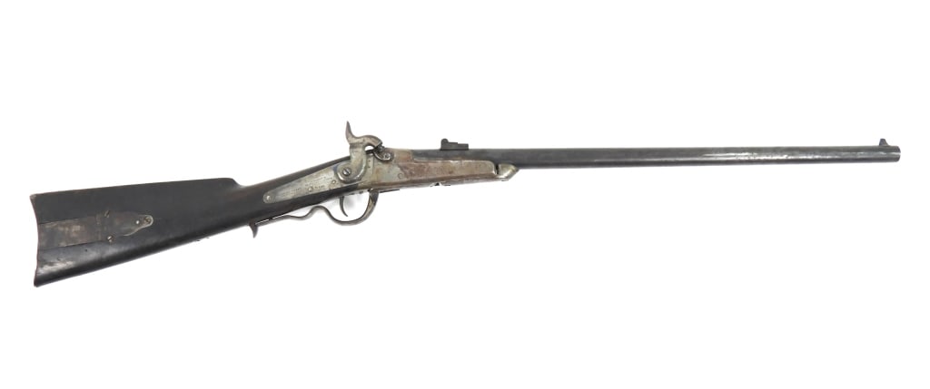 Richardson & Overman Model 1860 Gallagher Carbine: .50-caliber, serial number 10141, walnut stock, lock marked "GALLAGHER'S PATENT/JULY 17TH 1860" and "MANUAFT'D BY/RICHARDSON & OVERMAN/PHILADA". United States Barrel lg. 22" Overall lg. 39"