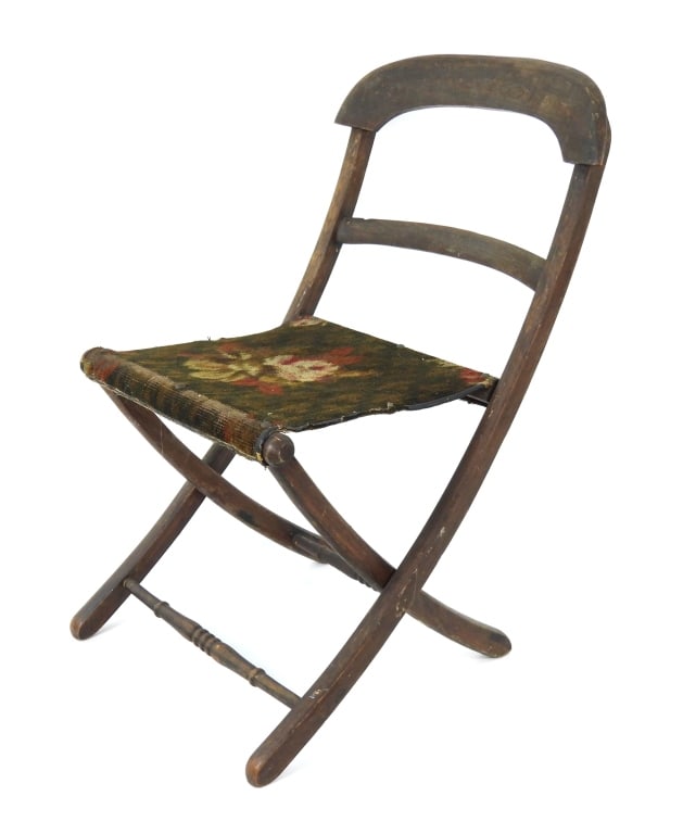 Civil War-era Patented Folding Camp Chair (1 of 8)