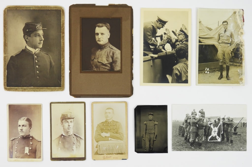 Group of Military Images: A tintype of a memeber of the militia, possibly New York