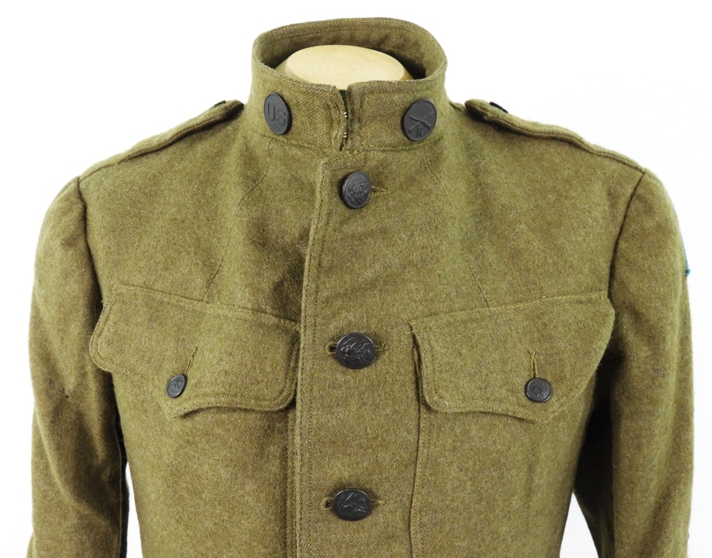 WWI 77th Division Tunic and Overseas Cap - 2