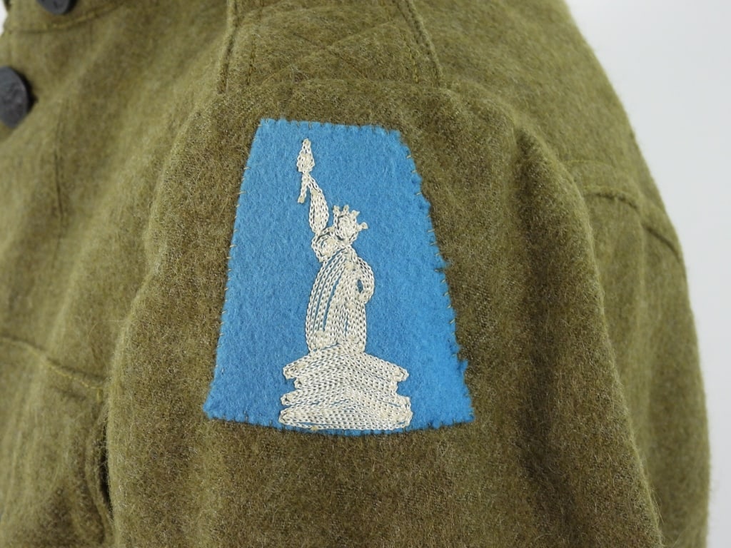 WWI 77th Division Tunic and Overseas Cap - 4