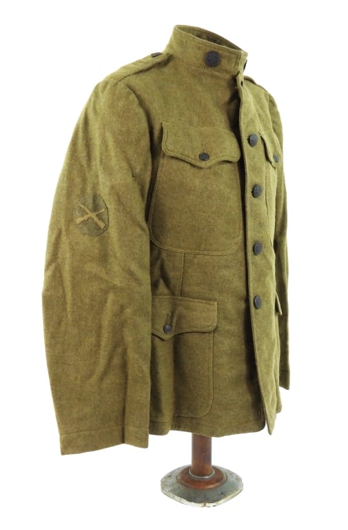WWI 77th Division Tunic and Overseas Cap - 6
