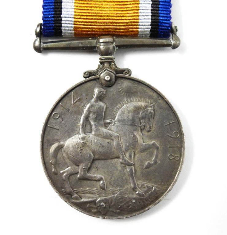 Two WWI British War Medals I'D - 8