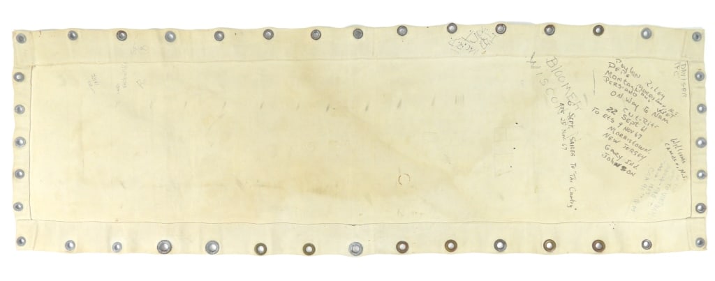Vietnam Troopship Bunk Canvas Graffiti - 6