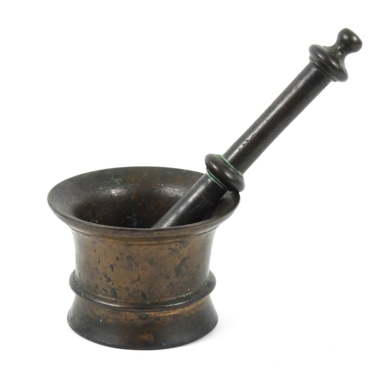 Antique Bronze Mortar and Pestle (1 of 5)