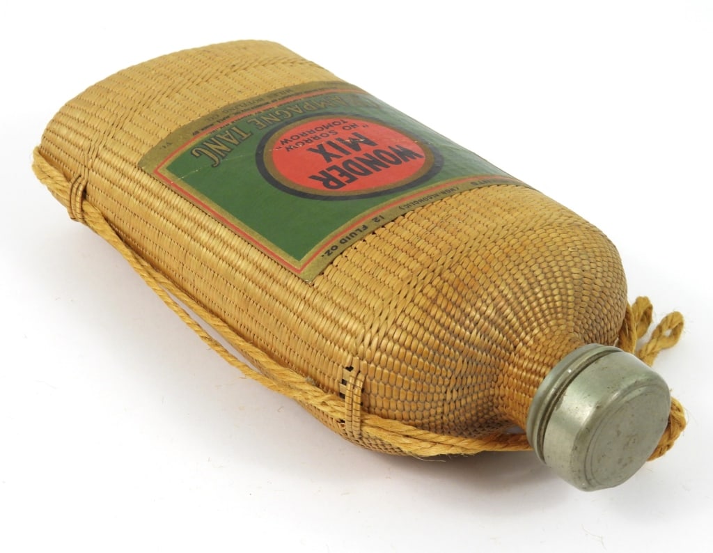 Wonder Mix Wicker-Covered Flask - 4