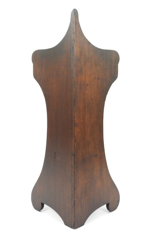 Antique Oak Corner Umbrella Stand - 4