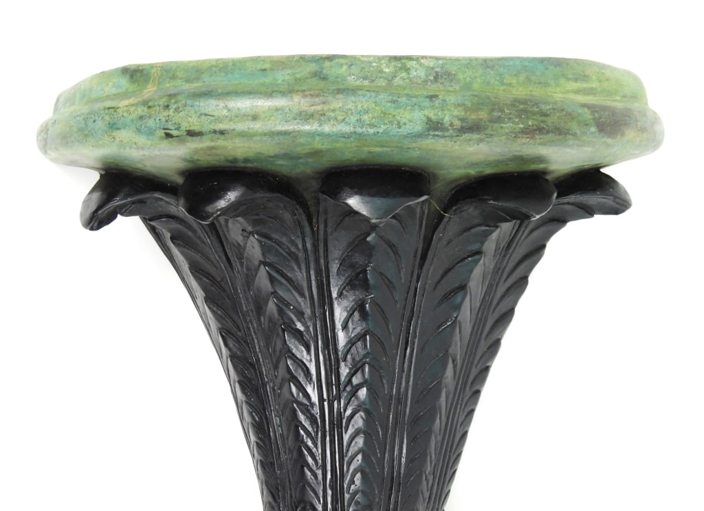 Antique Bronze Palm Wall Sconce - 2