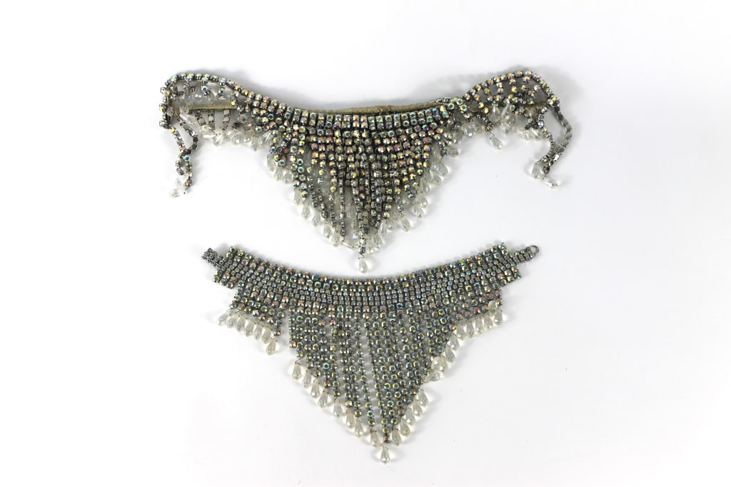 9PC C1940s Cabaret Rhinestone Costume - 4