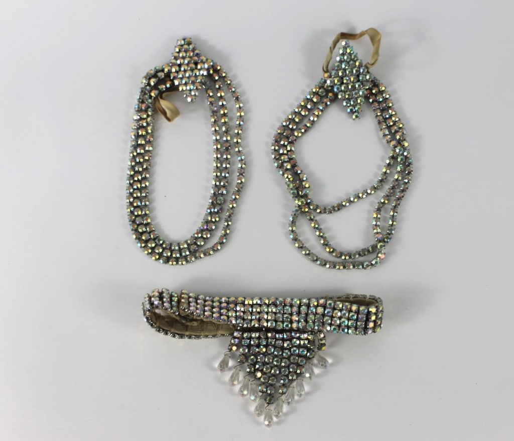 9PC C1940s Cabaret Rhinestone Costume - 7
