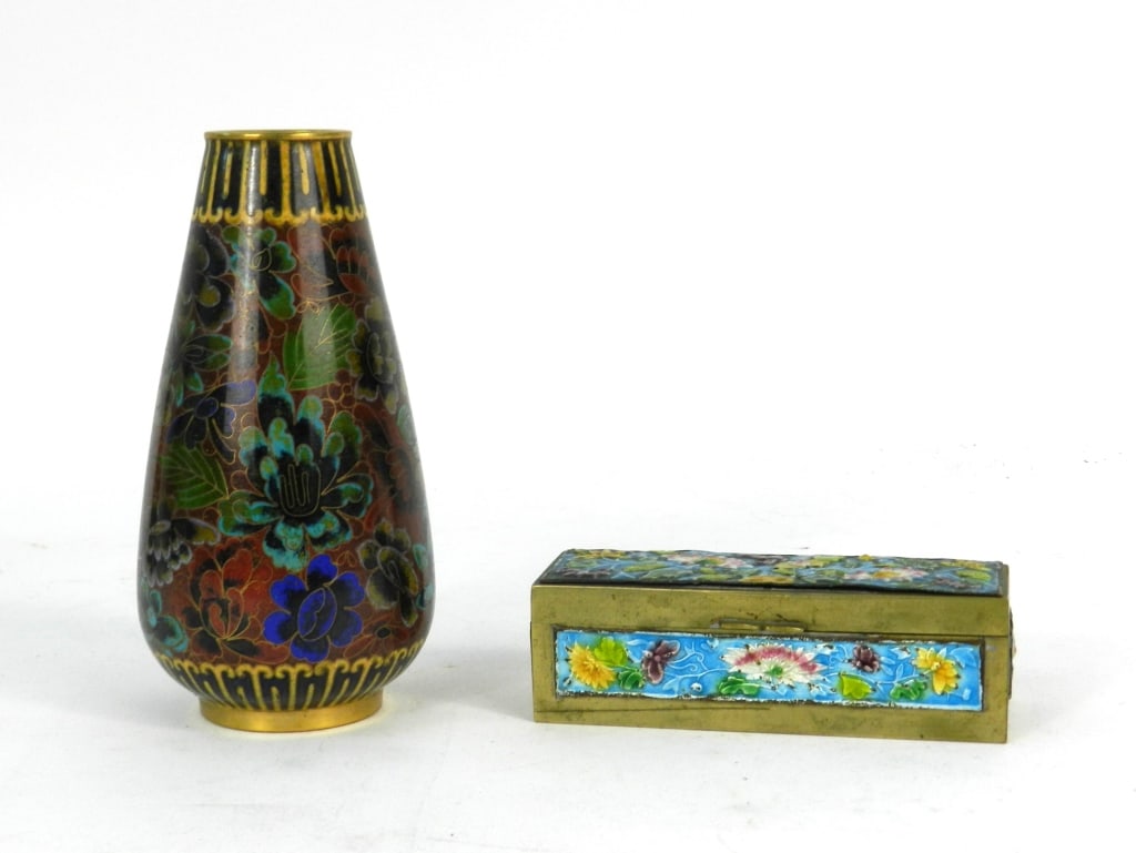 5PC Asian Vases & Other Items - 6