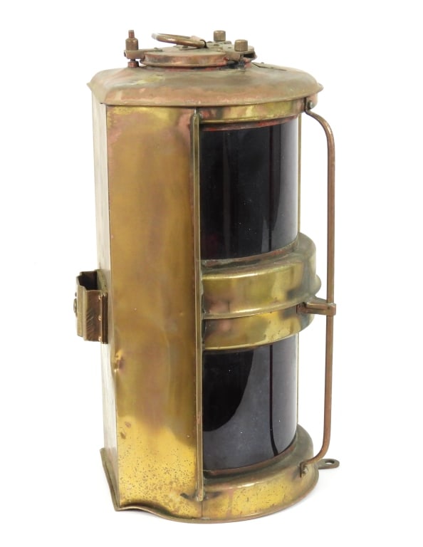 Vintage Double Red Lens Navigation Light - 4