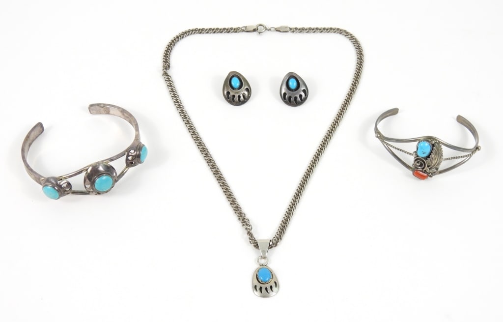 Sterling Grouping Of Native American Jewelry (1 of 13)
