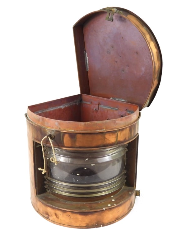 Large Copper Tung Woo Navigation Lantern - 3