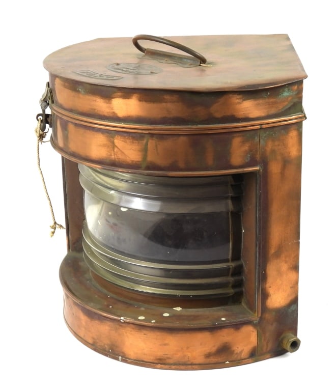 Large Copper Tung Woo Navigation Lantern - 4