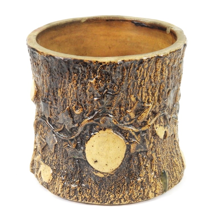 Stoneware Stump Planter - 2