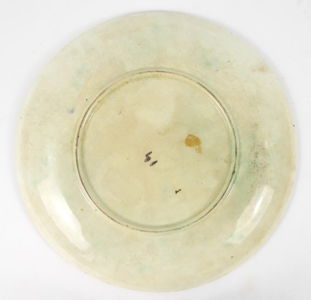 19th-C Majolica Fruit Pattern Plate - 2