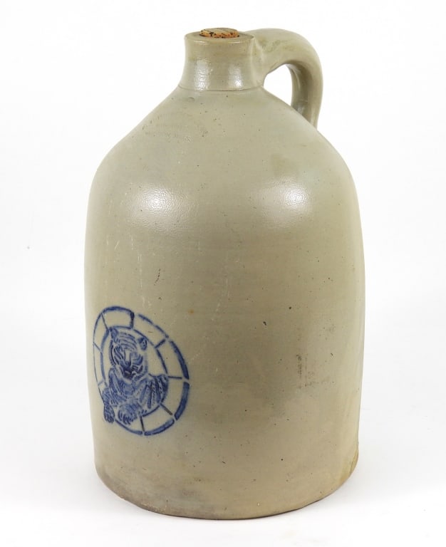 Large Taunton Tiger Stone Ware Jug (1 of 6)