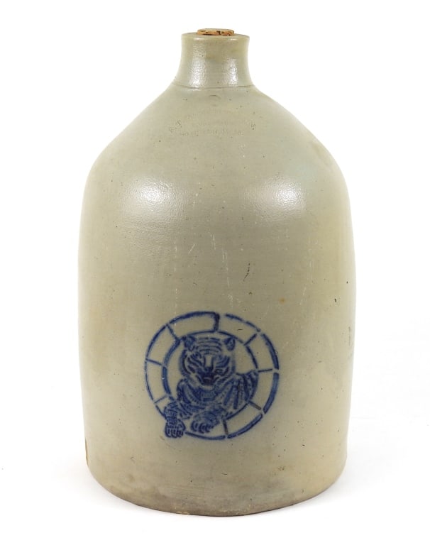 Large Taunton Tiger Stone Ware Jug - 2
