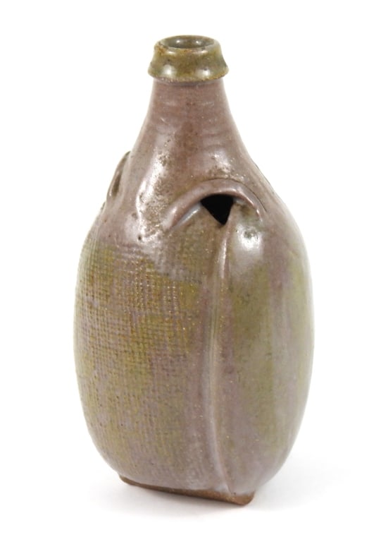 Unusual Small Studio Art Stoneware Jug - 3