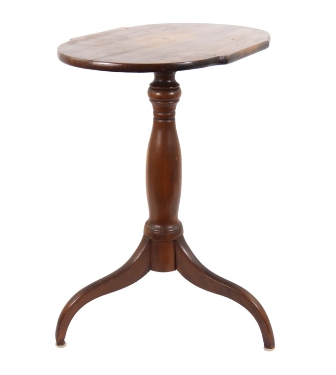 19th-C Tilt Top Candlestand Table - 2