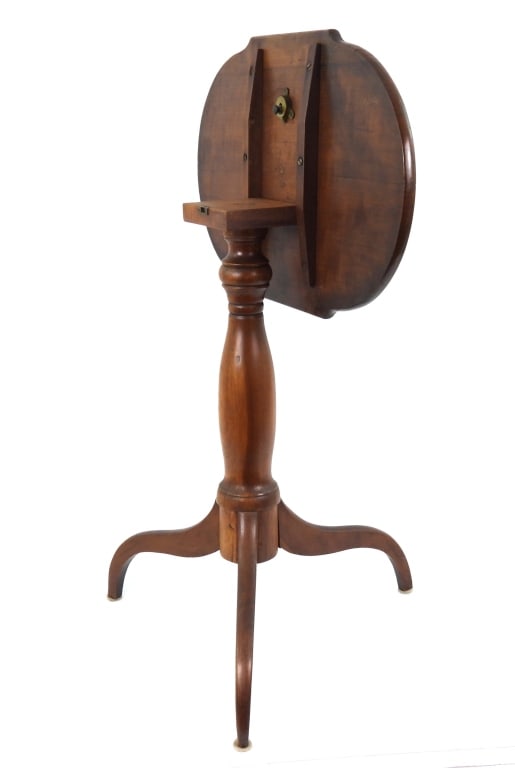 19th-C Tilt Top Candlestand Table - 3