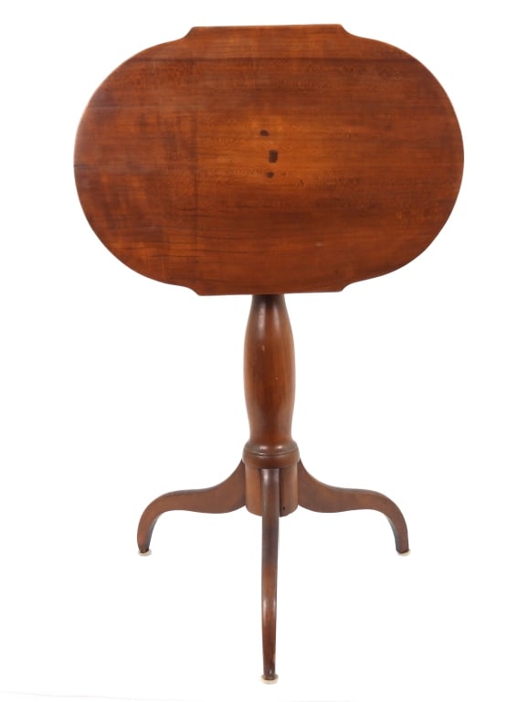 19th-C Tilt Top Candlestand Table - 7