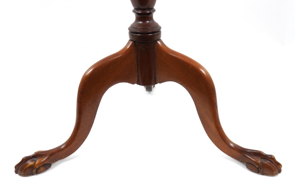 Bench Made Chippendale Style Tilt Top Table - 5