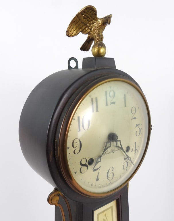 Nautical Scene New Haven Banjo Clock - 7