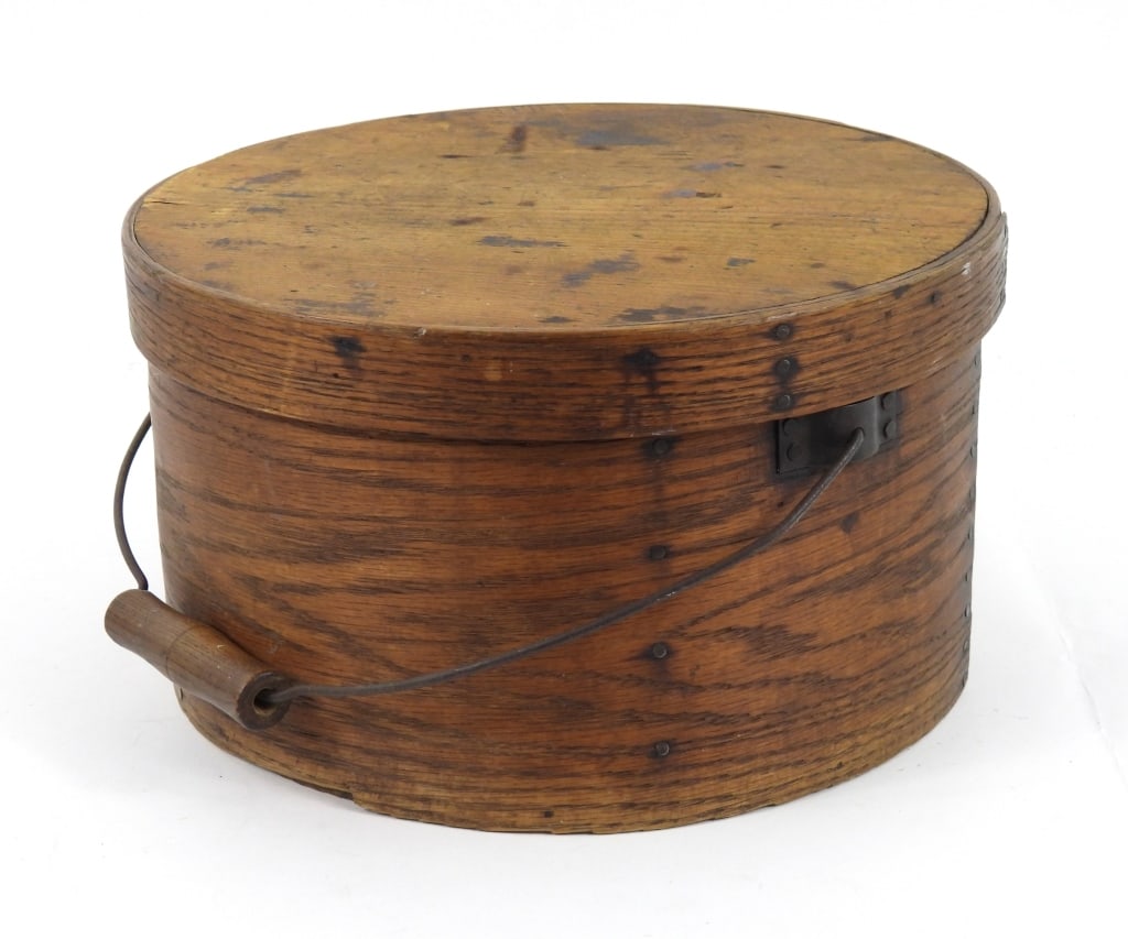 Large 19th-C Bent Oak Pantry Box - 3